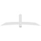 Ekena Millwork Bellingham Architectural Grade PVC Gable Bracket, 96"W x 28"H x 6"D x 6"F, 7/12 Pitch GBP096X28X0606BEL00 - alternate 3